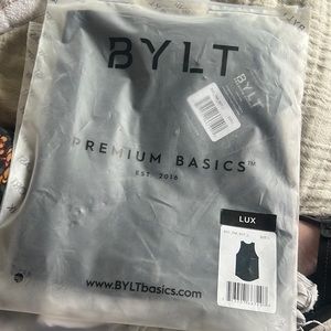 BRAND NEW BYLT LUX TANK SIZE LARGE NAVY BLUE